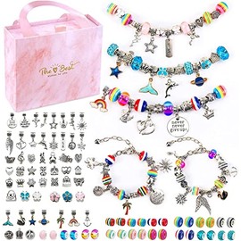 Kit para Hacer Pulseras, 91 PCS Kit Artesanía DIY Pulsera de Serpiente Creación Regalos Manualidades, Regalo para Año Nuevo, Cumpleaños, Navidad