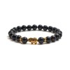 Elephant Bracelet with Genuine 8 mm Natural Stone Beads and