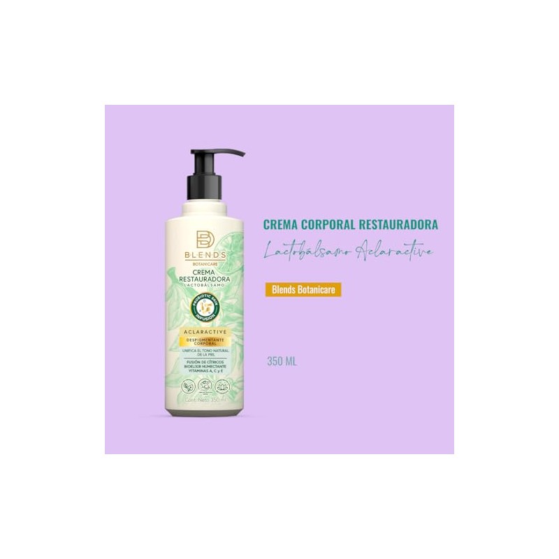 Blends Botanicare Crema Corporal Restauradora y Aclarante 350ml - Reduce