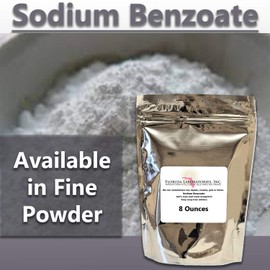 Sodium Benzoate 99% USP/FCC Grade 8 oz (Ounce) Preservative, Additive