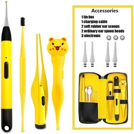 Pinzas nasales para bebé con luz, pinzas nasales para bebé, recargables, para limpieza de orejas, nariz, ombligo, suciedad y moco para bebé (4 piezas)