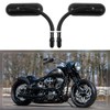 goodfitment - Black Oval Shape Motorcycle Mirrors,Upgrade Rearview Motorcycle Mirrors