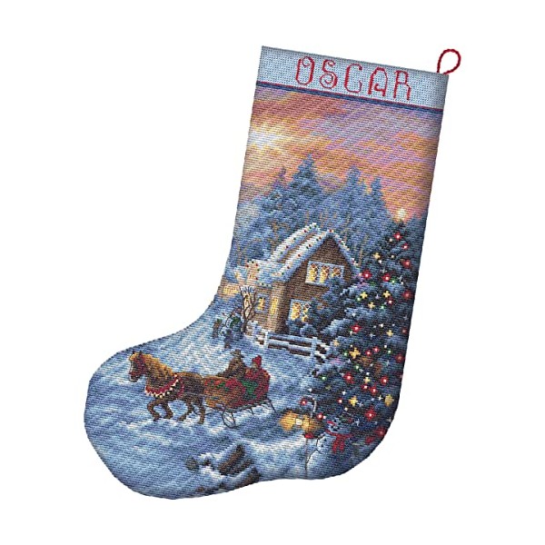 Letistitch Counted Christmas Stocking Cross Stitch Kit 24.5 x 37 cm