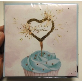 Papyrus 2 Cards Papyrus High Quality Wedding Happy Together with Cupcake Heart Sparkler