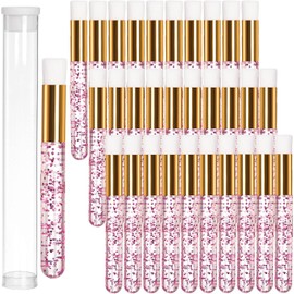 Hiceeden Set De 60 Cepillos Para Champú De Pestañas, Cepillos Limpiadores De Extensiones De Pestañas Con Purpurina De Cristal, Cepillo De Limpieza Profunda De Poros Nasales, Cepillos Removedores De Pu