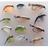 Fishing Flies SHRIMP and CRAWLING NYMPHS Twelve Pack size 8-12
