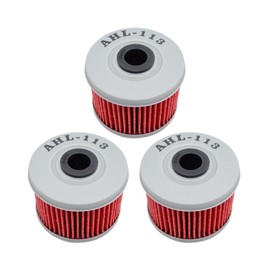 AHL 113 Filtro de aceite para Honda trx350fe Rancher 4 x 4 es 350 2000 – 2006 (Pack de 3)