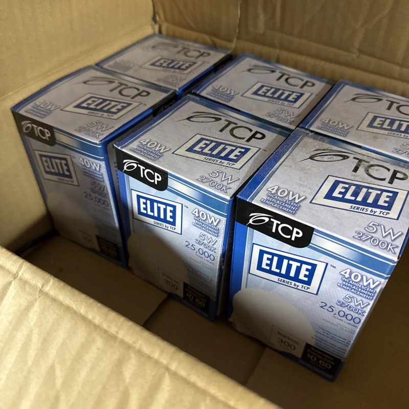 TCP Elite Series 5W 40W Replacement Light Bulb Dimmable LED5G25D27KF