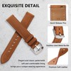 YLK Leather Strap for Garmin Vivomove 3S/Vivoactive 4S, Garmin Venu