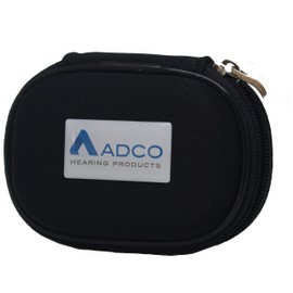 Black Zippered Hearing Aid Case