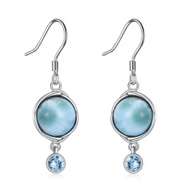VONALA 925 Silver Women's Animal / Moon / Pearl Dangle Earrings for Women Girls, Sterling Silver