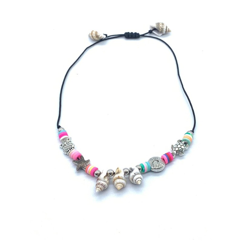 trendy Beach Anklet Bracelet Real Seashell Medal Turtle Starfish Adjustable