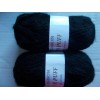 Filatura Lanarota Powder Puff mohair blend yarn, black, lot of
