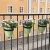 Balcony Buddies Railing Planter for Outdoor Plants (6-inch, 3-Pack) |