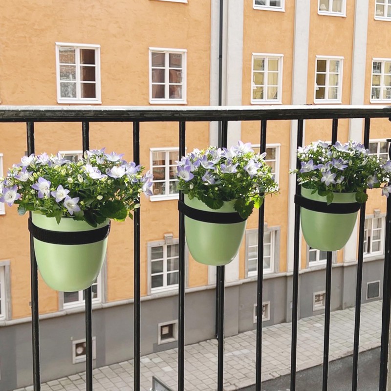 Balcony Buddies Railing Planter for Outdoor Plants (6-inch, 3-Pack) |