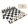 HOLYKING Cloth Chess Set 15.7'' Chess Board Rollup Compact Easy