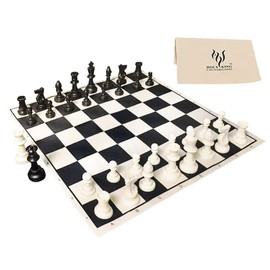 HOLYKING Cloth Chess Set 15.7'' Chess Board Rollup Compact Easy Carry Chessboard, Portable Travel Chess Game Set, Beginner Chess Set for Kids and Adults