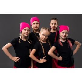 Jordefano Pack of 10 Solid Chiffon Ribbon Cotton Scarf Head Scarves (Navy Blue)