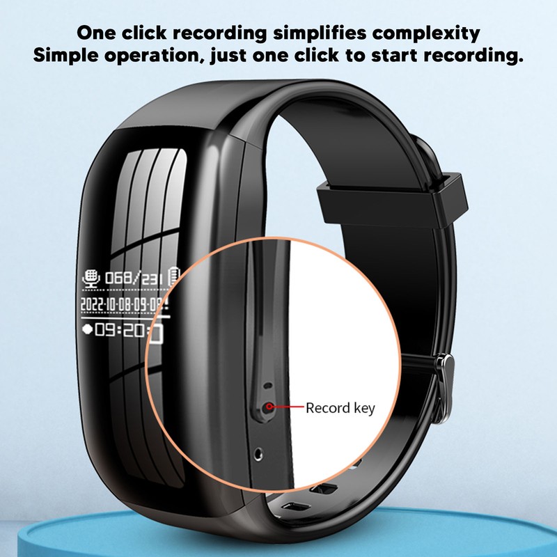 Digital Voice Recorder Watch HD Noise Reduction Voice Activated Recorder