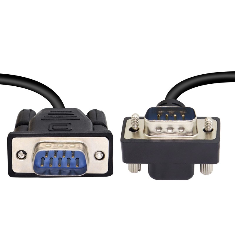 RIIEYOCA 90 Degree DB9 RS232 Serial Cable, Down Angled DB9