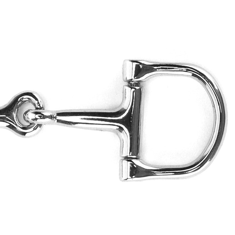 DShaped Snaffle Keychain Silver ZineAlloy Horse Snaffle Bits Key Ring