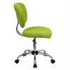 Pemberly Row Contemporary Mid-Back Task Chair In Apple Green