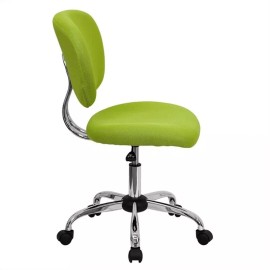 Pemberly Row Contemporary Mid-Back Task Chair In Apple Green