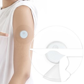 QaZanteiar Pack of 55 Freestyle Libre 3 Plasters, Skin-Friendly Freestyle Libre 3 Plasters Waterproof, Suitable for Sports & Surfing Plasters for Freestyle Libre 3, Perfect Fit Freestyle Libre 3