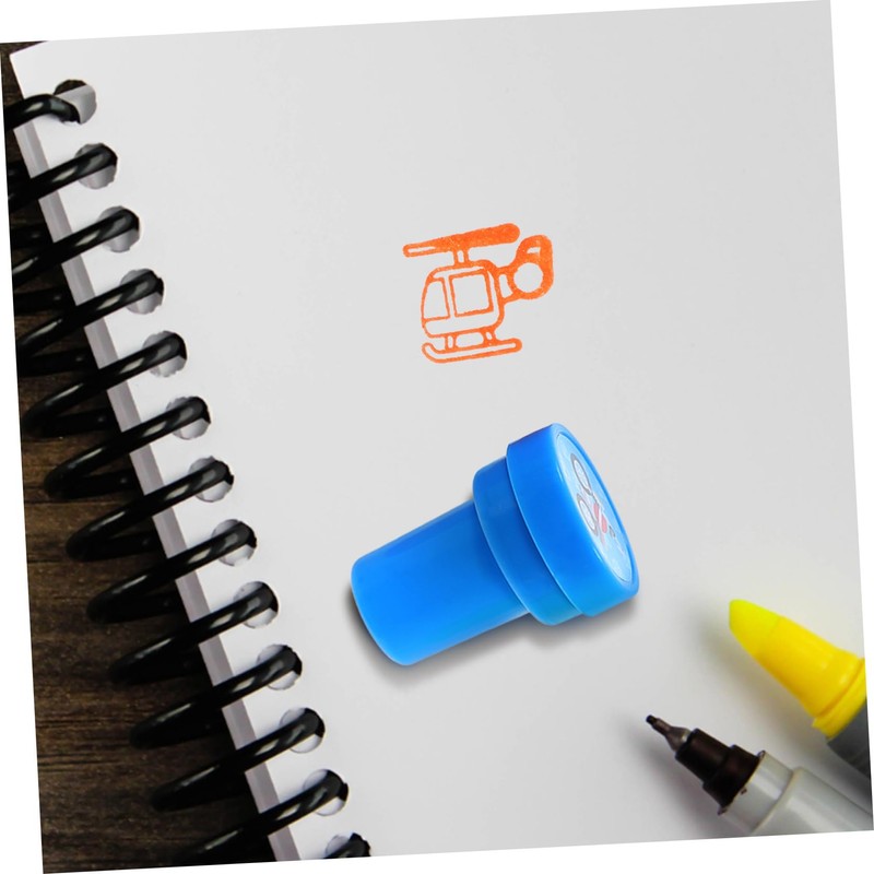 SUPVOX 10pcs Cartoon Transport Stampers for Party Favors Craft Stamps