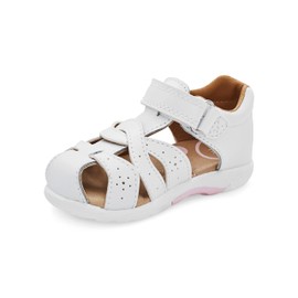 Stride Rite Kids SRTech Xena Sandal, White, 5 Wide US Unisex Toddler