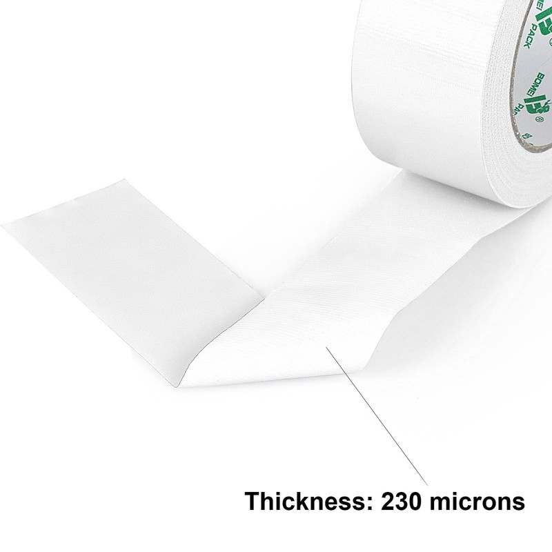 BOMEI PACK 6-Pack Heavy Duty Duct Tape, White Tape 2