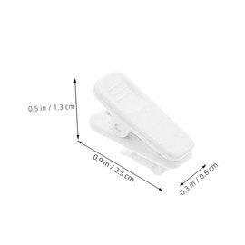 COLLBATH 60pcs White Headphone Wire Clips for Cords Plastic Cable Clips Organizer Minimalist Earphone Cord Clamp for Home Office Travel Compact Tangle Management Accessories