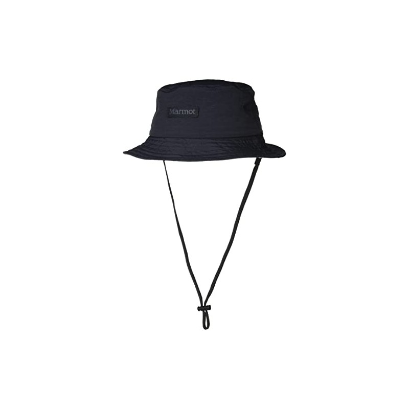 Marmot Bucket Hat, Taffeta Cord Bucket, Black