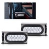 ALLGOOD Clear Tail Lights Steel Boxes Housing w/6Inch Oval LED