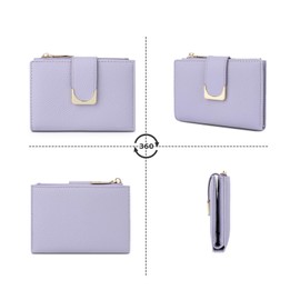 TOEDNNQI Women's Bifold Wallet, Bill Won't Break, Luxury Mini Wallet, Elegant, Stylish, Coin Purse, Under 1000 Yen, Adult Cute Wallet, Gift, Present Birthday, purple