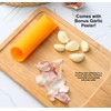 Garlic Press and Slicer 2 in 1 with Built-In Cleaner