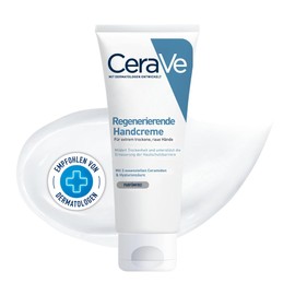 CeraVe Regenerating Hand Cream, Gentle Cream for Sensitive Skin, No Fragrances, for Neurodermatitis or Allergies, with Hyaluronic Acid and Essential Ceramides, 100 ml