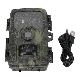 4K Trail Game Camera Night Vision 0.3s Trigger Time 120 Degree PIR Detection IP66 Hunting Camera 2.0 Inch Color Screen for Wildlife Monitoring