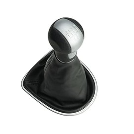 Newtown2700-parts Gear Knob Gear Stick Cuff Frame Compatible with Seat Altea, Leon 2, Toledo 3-5 Gears, Black