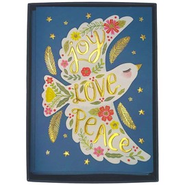 NIQUEA.D, Folk Holiday Dove 8 Count Boxed Christmas Cards