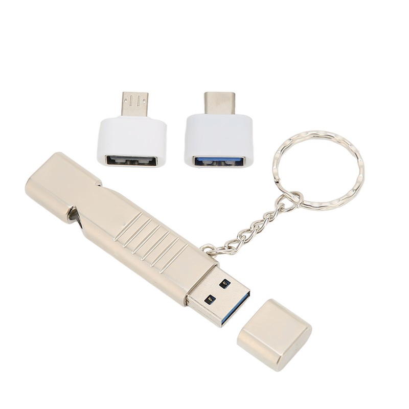 Whistle Flash Drive SOS Outdoor Waterproof USB3.0 120dB Sound Multifunction