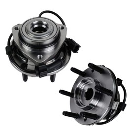 Autoround 513188 [2-Pack] Front Wheel Bearing Hub Assembly Compatible Chevy Trailblazer (EXT)/SSR, for GMC Envoy (XL XUV), Isuzu Ascender, Oldsmobile Bravada, Buick Rainier, Saab 9-7x, 6 Lug w/ABS