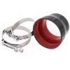 TuoLauthon 3-1/2 to 4 inches Straight Black Silicone Reducer Coupler
