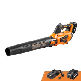 Leaf Blower Cordless, LawnMaster Leaf Blower 24V Max with 4.0Ah Battery and a Charger-CLBL2417A