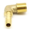 AHFMANG 5PCS Brass Hose Barb Elbow Fitting 1/4" Barb x