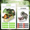 RISUNTOY Dinosaur Toys for Kids 3-5,45PCS Realistic Jurassic Dinosaurs Figures