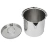 1.2L Outdoor Portable Camping Hiking Stainless Steel Hanging Water Pot