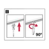 Gardinia 31552 Drehgleiter for Curtain Rods with Inner Chicago Series