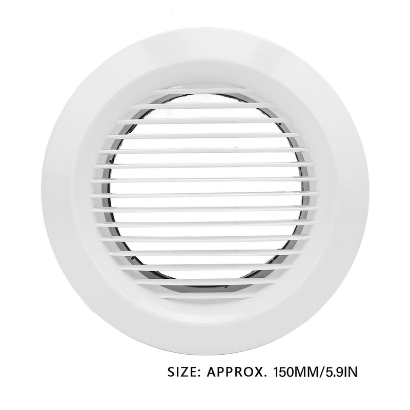 Generic Round Air Vent Louver, 6 Inch Soffit Vents, Plastic