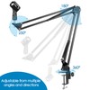 YTDSUP Boom Arm Microphone Mic Stand, Flexible Long Arm Clamp
